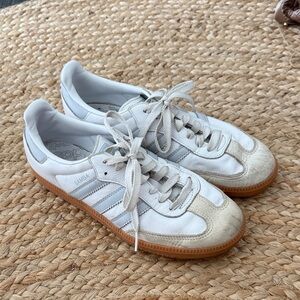 Adidas Samba White and Blue
